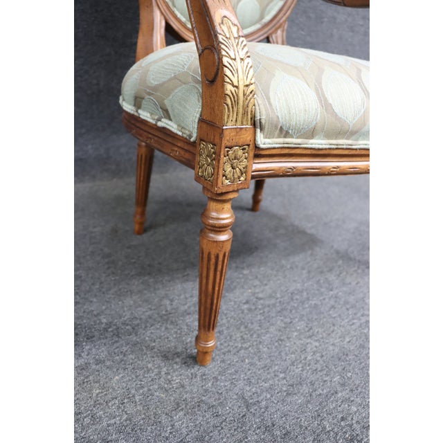 2000 - 2009 Ethan Allen Louis XVI Style Cherry Arm Chair For Sale - Image 5 of 11