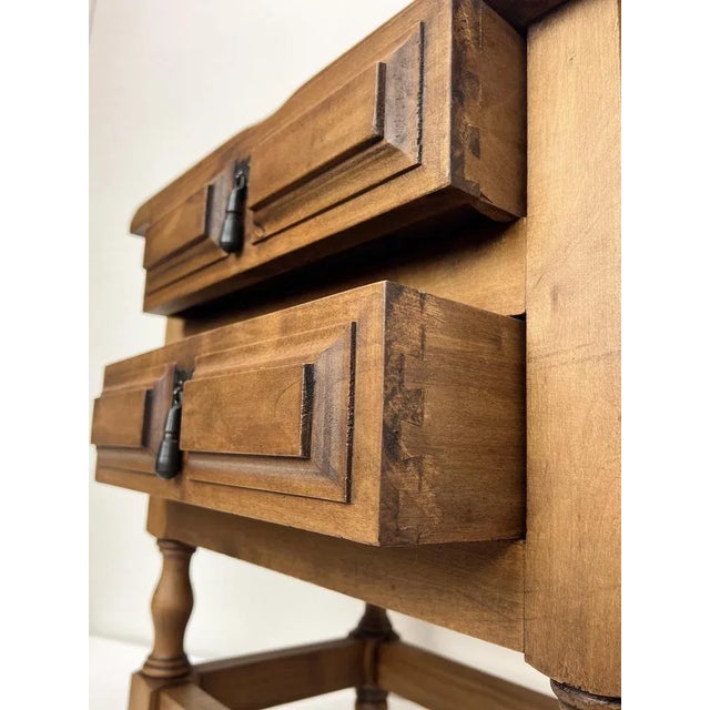 Small Baroque Spanish Chest of Drawers, 1950s For Sale - Image 10 of 12