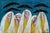 1970s Mohamed Hamri Moroccan Modernist Painting, Five Veiled Women, Signed For Sale In Los Angeles - Image 6 of 18