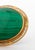 14k Yellow Gold Malachite Brooch Pendant For Sale - Image 4 of 7