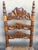 20th Century Set of Six Catalan Chairs in Carved Walnut and Caned Seats For Sale - Image 9 of 18
