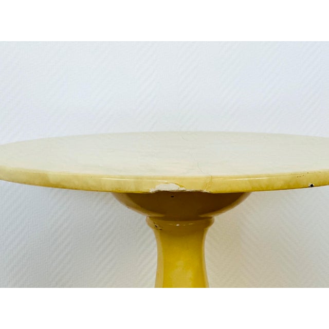 Vintage Onyx Pedestal Table, 1960 For Sale - Image 6 of 10