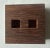 Wood 1960s Austin Enterprises Interlocking Aluminum & Rosewood Burr Puzzle Modernist For Sale - Image 7 of 8
