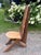 Contemporary Vintage Primitive Live Edge Slab Stargazer Viking Chair (47x12) For Sale - Image 3 of 18