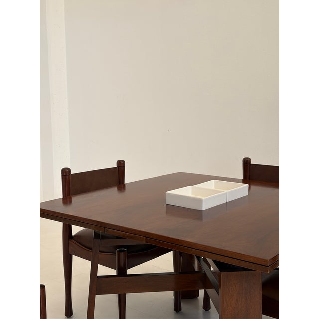 Wood Model 612 Extendable Table by Silvio Coppola for Bernini, 1975 For Sale - Image 7 of 12