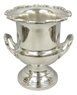Vintage Leonard Silver Plated Trophy Cup Urn Champagne Chiller Bar Ice Bucket