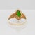 Metal 1.1Ct Chrome Diopside Ring With Natural Diamonds Accents: Solid 10k Gold, 10x8mm For Sale - Image 7 of 8
