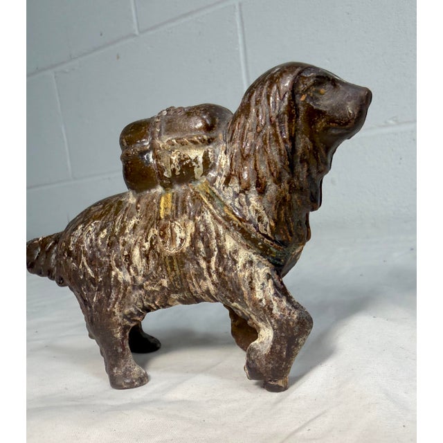 Antique Early 1900's Cast Iron St Bernard Dog Pack Still Coin Bank a.c. Williams For Sale - Image 4 of 10