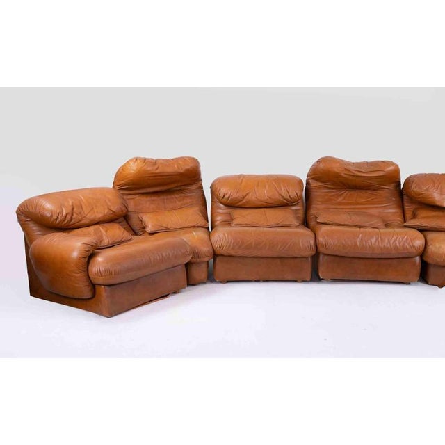 Vico Magistretti Vintage Modular Sofa in the style of Vico Magistretti, 1970s, Set of 6 For Sale - Image 4 of 11
