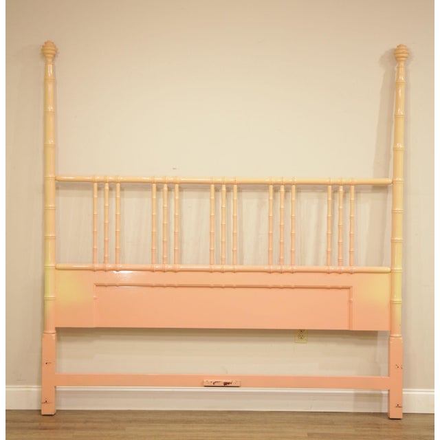 Kittinger Hollywood Regency Faux Bamboo Painted King Size ...