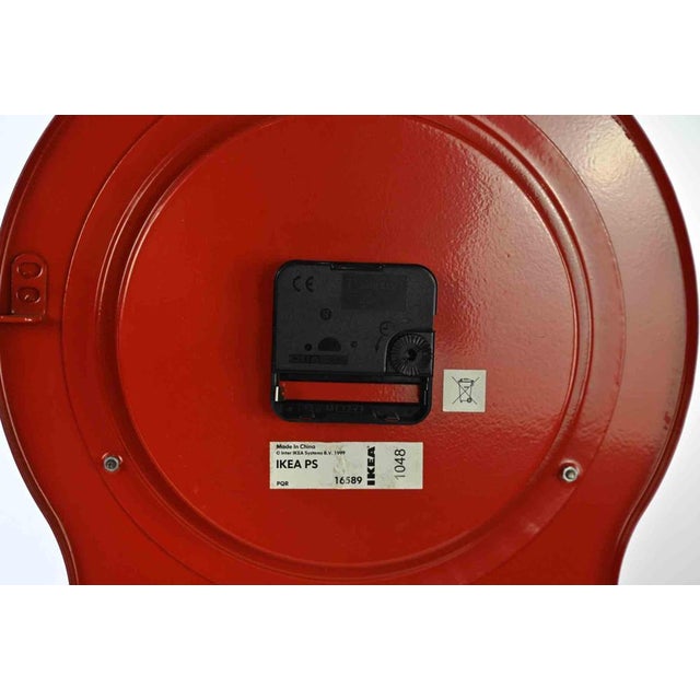 Vintage Clock in Metal and Plastic from Ikea, 1990s For Sale - Image 4 of 5