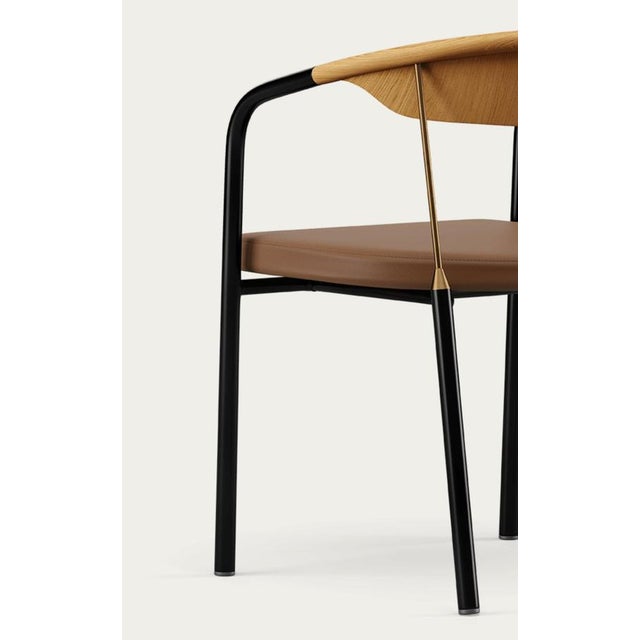 Chairman Chair in Oak with Upholstery in Umber by Henrik Tengler for One Collection For Sale - Image 4 of 15