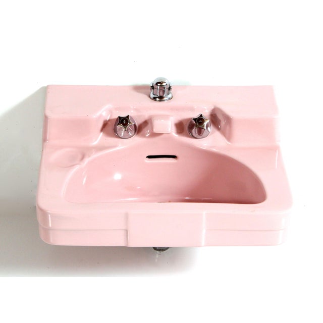 Vintage Mid Century Modern Henry Dreyfuss for Crane Pink Porcelain