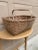 Early 20th Century Antique Early 20th Century American Splint Oak Gathering Basket For Sale - Image 5 of 10