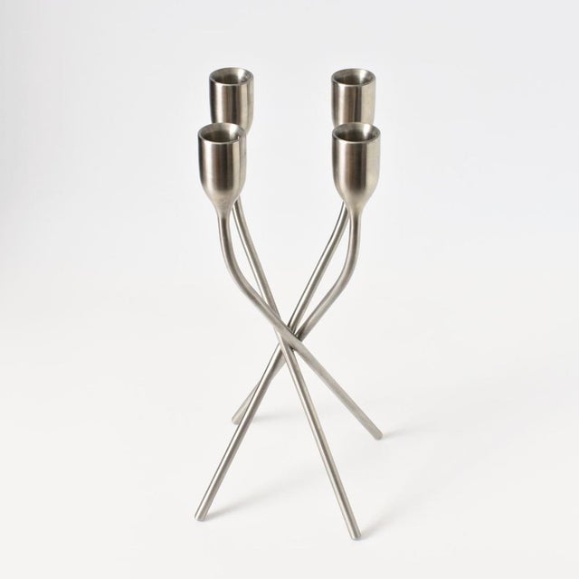 Stainless Steel Candleholder by Claus Jensen & Henrik Holbaek for Eva Solo, 2000s For Sale - Image 3 of 8
