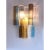 Multicolored Squared Murano Glass Wall Sconces, Set of 2 For Sale - Image 4 of 13