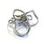 Gemstone Bochic “Orient” Vintage Blue Topaz & Emeralds Ring Set 18K Gold & Silver For Sale - Image 7 of 8