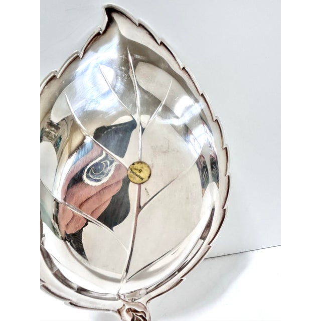 Mid 20th Century Silverplate Leaf Bowls Set – 1847 Rogers Bros International Silver For Sale - Image 11 of 12