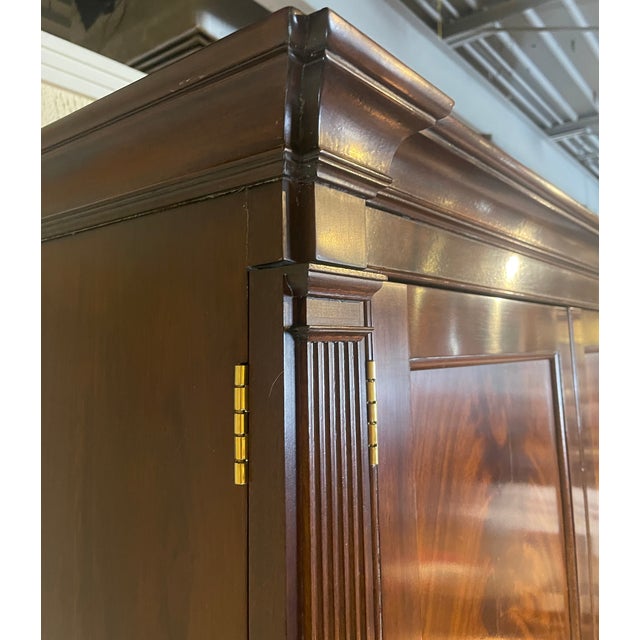 Wood Stickley 18c Williamsburg Collection Three-Drawer Armoire. For Sale - Image 7 of 11