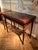 18th Century Italian Mahogany & Maple Inlaid Consoles or Folding Game Tables, Set of 2 For Sale - Image 13 of 18