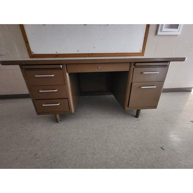 Late 20th Century Metal Teacher Desk Chairish