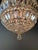 Antique French Empire Crystal Basket Chandelier Brass and Cut Crystal Closed For Sale - Image 6 of 9