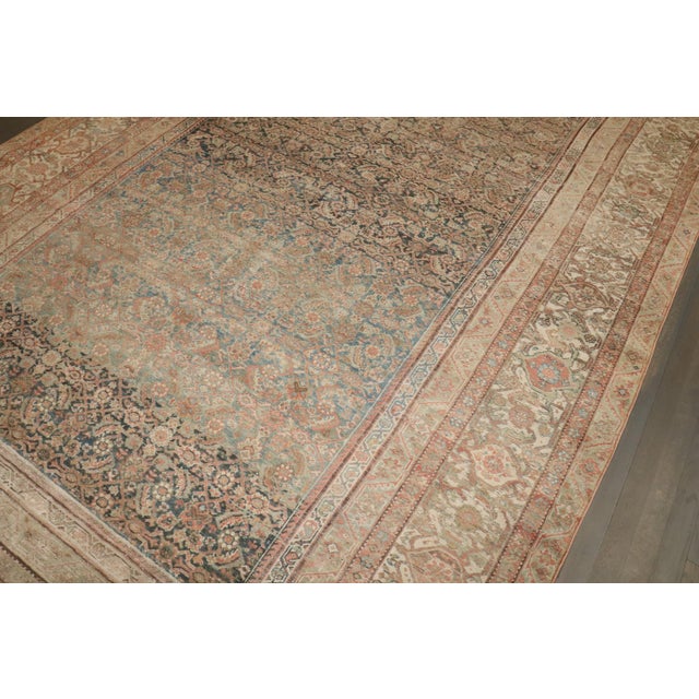 Brown Antique Zabihi Collection Persian Ferehan Rug For Sale - Image 8 of 12