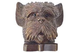 Antique Black Forest Terrier Dish