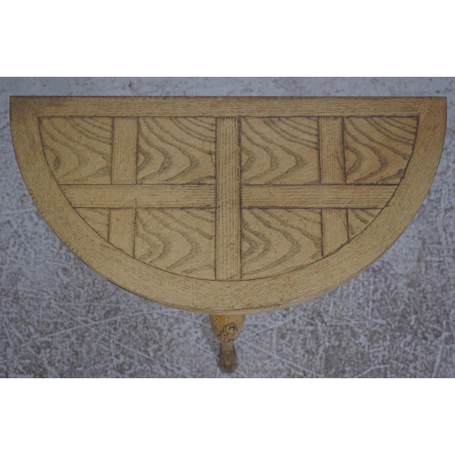 French Baker French Demilune Gate Leg Flip Top Table For Sale - Image 3 of 18