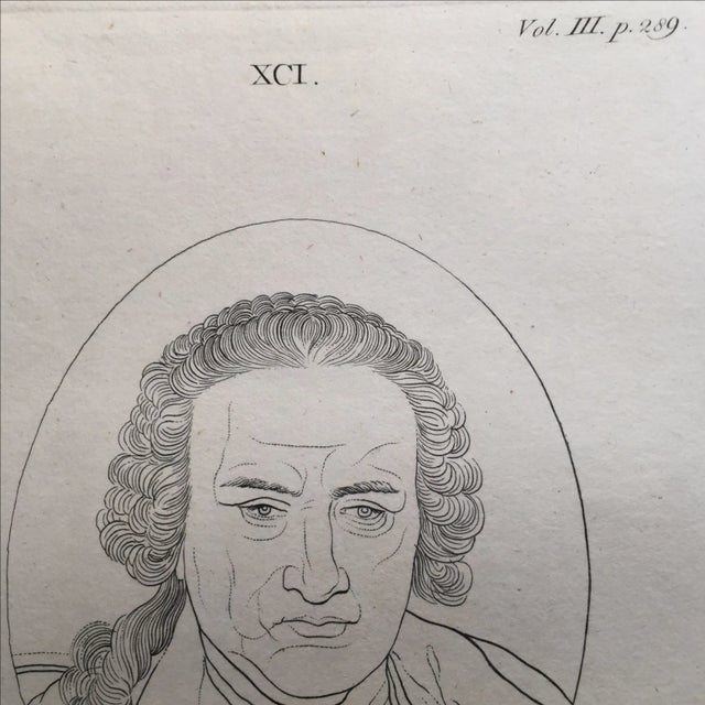 American 1804 Antique Physiognomy Art Print of a Man For Sale - Image 3 of 3