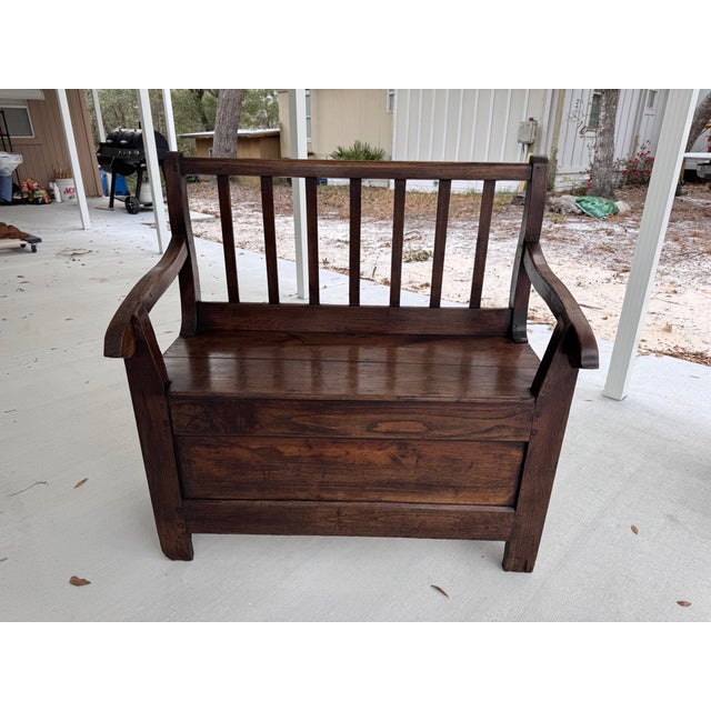 Late 18th Century 18th Century French Banc De Chimney / Fire Place Bench For Sale - Image 5 of 12