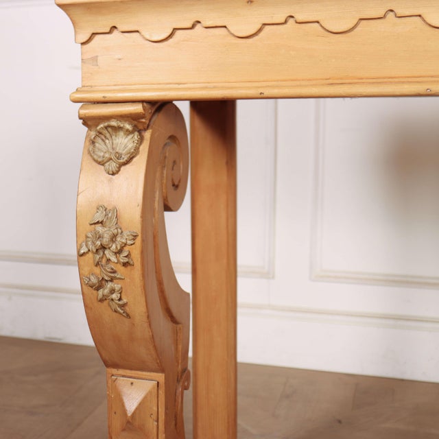 Scottish Pine Console Table For Sale - Image 8 of 12