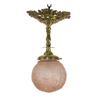 Ceiling Light from Muller Freres Luneville, France, 1930s For Sale
