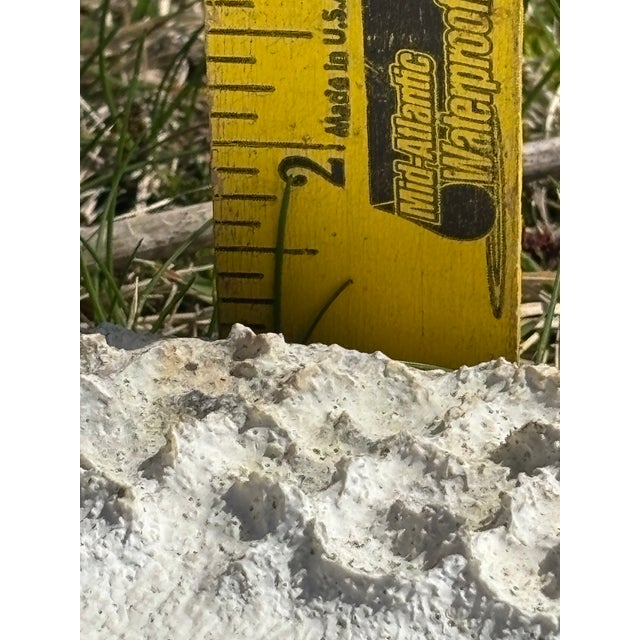 Sculpture Materials Vintage Celtic Cement Sculpted Bas Relief Wall Hanging, Weathered, Pitted, 1950s For Sale - Image 7 of 12