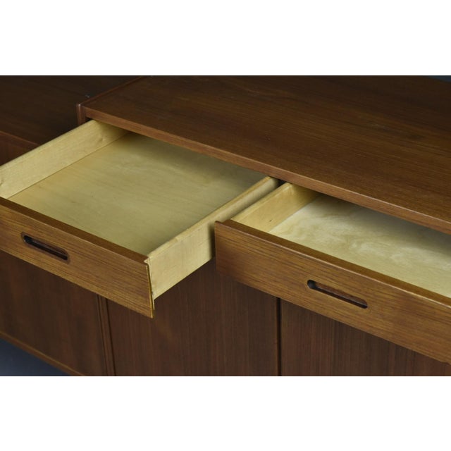 Scandinavian Mid-Century Modern Modular Teak Sideboards with Cabinet, 1960s, Set of 3 For Sale - Image 10 of 14