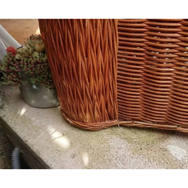 Vintage Wicker Chair, 1970s For Sale - Image 3 of 8
