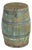 Vintage Indian Painted Barrel With Lid Added For Sale
