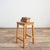 Brown Antique Wooden School Lab Stool For Sale - Image 8 of 8