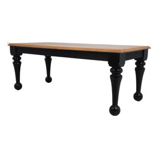 Large Tiger Maple Country Style 1 Drawer Desk For Sale