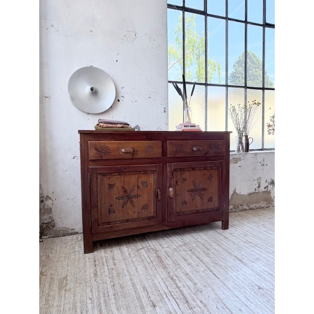 Folk Art Jam Cupboard from Savoyard, 1950s For Sale - Image 3 of 18