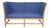 Spokeback Sofa in Blue Fabric by Børge Mogensen, 1994 For Sale