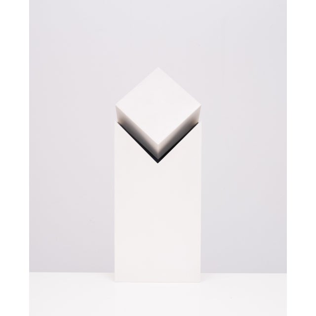 Modern Hand-Crafted Synthetic Table Lamp by Marus van der Made, Netherlands, 1980s For Sale - Image 12 of 12