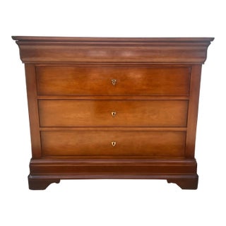 French Mid-Century Modern 1960's Louis Philippe Walnut Commode For Sale