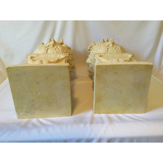 Vintage French Anduze Style Vases With Fruit Sculptures/Topiary, a Pair For Sale - Image 16 of 18