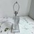 Transparent 1970s Lucite Helix Spiral Table Lamp For Sale - Image 8 of 9