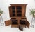 Solid Carved Teak Antique Two Part Cupboard Cabinet with Unique Feature For Sale - Image 6 of 11