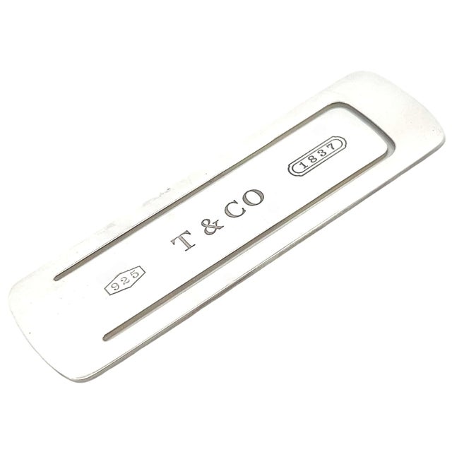Tiffany & Co Estate T & Co "1837" Bookmark Silver For Sale - Image 9 of 9