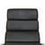 EA222 Lounge Chair in Black Leather by Charles Eames, 2000s For Sale - Image 3 of 18