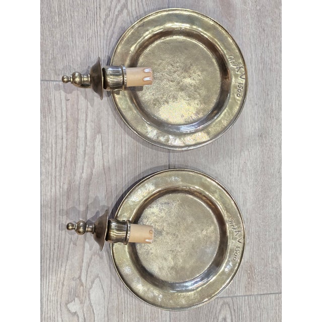 Vintage Bronze Wall Lights from Ari KV 1500, 1920s, Set of 2 For Sale - Image 10 of 12