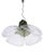 Glass Tulip Pendant Lamp in Green and Clear Murano Glass by Carlo Nason for AV Mazzega, Italy, 1960s For Sale - Image 7 of 12
